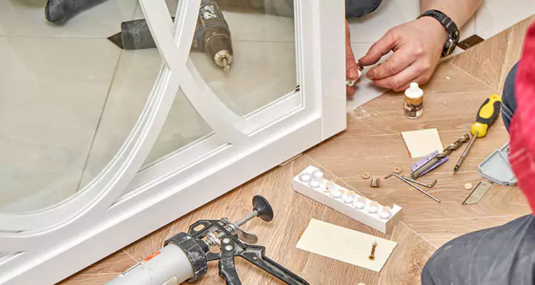 Interior Patio Door Casing Repair in The Villages, FL